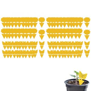 96 pi&egrave;ges collants double face pour mouches des fruits, plantes et cuisine, attrape-moucherons, non toxiques, faciles &agrave; utiliser - Neuf