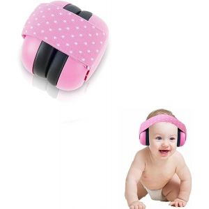 Baby Casque Anti Bruit B&eacute;b&eacute;,Protection Auditive Pour B&eacute;b&eacute;s Et Tout-Petits Jusqu'&agrave; 36 Mois - R&eacute;glable Et Confortable - Rose - Neuf