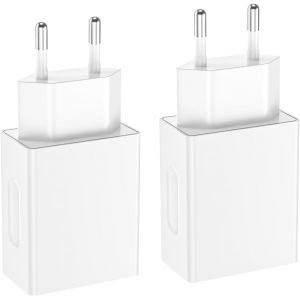 JGD-Prise USB C 20W Type C Adaptateur Secteur, pour iPhone 16 15 14 13 12 11 Pro Pro Max Plus Mini X XS XR IPad Air Pods Samsung Galaxy Mural Alimentation Adaptateur, Chargeur Rapide Prise (1) - Neuf