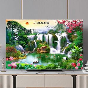 Tv Couvercle De La Peinture De Paysage Chinoise Style 3280 Pouces Universel &Eacute;lastique Couvert De Poussi&egrave;re Tron&ccedil;on De La T&eacute;l&eacute;vision De Protection D'&eacute;cran Color42 - Neuf