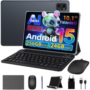 2025 Dernier Mod&egrave;le Tablette Avec Stylet 10 Pouces Android 15 Tablet Ultra-Performante - Clavier & Souris Inclus - Gemeni Ai Android Tablets Processeur 8Gb Ram+256Gb Rom Widevine L1 Garantie 5 Ans - Neuf