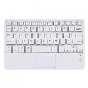 Clavier Pour Tablette Bluetooth Sans Fil Avec Pavé Tactile Léger Et Silencieux Blanc Yonis - Neuf