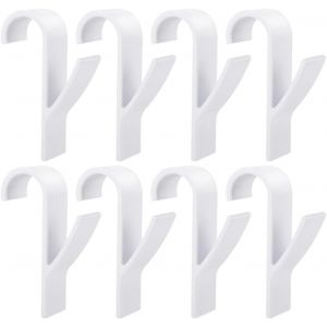 8 pièces Crochet Radiateur,Crochet à serviettes Blanc,Crochet radiateur sèche serviette,Crochet Serviette Salle De Bain,Tous Les Radiateurs Standards,Amovibles (Blanc) - Neuf