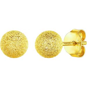 Kal-Boucles D'oreilles En Argent Sterling 925 Clous D'oreilles Coeur/Étoile/Lune/Cercle/Ronde Plaqué Platine/Or 18k/Or Rose Cadeau Saint Valentin Boucles D'oreilles Sets Femme Fille - Neuf