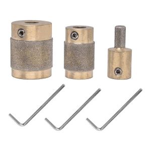 1 3/4 1/4 pouce vitrail diamant broyeur outils 3 tailles en laiton noyau vitrail broyeur bits - Neuf