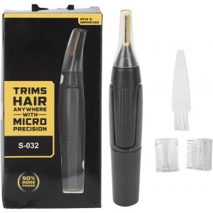 Tondeuse &Agrave; Cheveux De D&eacute;tail, Tondeuse &Agrave; Poils Du Visage Indolore, Tondeuse &Agrave; Poils Du Nez Et Des Oreilles, Tondeuse &Agrave; Sourcils, Avec T&ecirc;te De Coupe Amovible Et Lavable, Tondeuse - Neuf