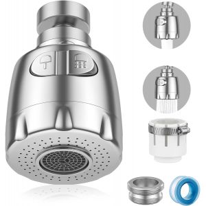 Aérateur De Robinet, Pivotante À 360° Robinet, D'économie D'eau Aérateur De Robinet, D'économie D'eau Robinet Régulateur De Filtre Tête De Pulvérisation De La Buse Pour La Cuisine, - Neuf