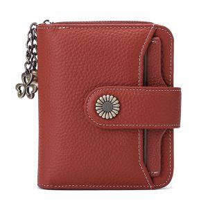 ¿Rouge-Brun¿Femmes Porte-Monnaie En Cuir Porte-Monnaie À Court De L'argent Sac De Femmes De Blocage De Porte-Monnaie Femmes Petit À Glissière Porte-Monnaie - Neuf
