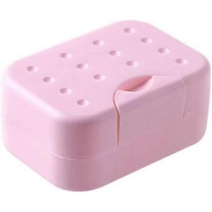Nouveau produit,Lot de 2 Porte-Savon de Voyage - Idéal pour Cadeau,Voyage,Rose - Neuf