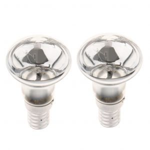 Sjzg-2pcs 25w Ses R39 E14 Ampoules &Agrave; R&eacute;flecteur Verre Lampe Tungst&egrave;ne Spot Pour Maison Bureau Magasin Argent - Neuf