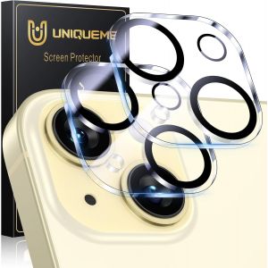 pour iPhone 15/15 Plus Protection de Camera - 2 Pi&iquest;&iquest;ces Ultra HD 9H Protection Objectif pour iPhone 15/15 Plus, r&iquest;&iquest;sistant aux Rayures, Stable et Fiable - Neuf