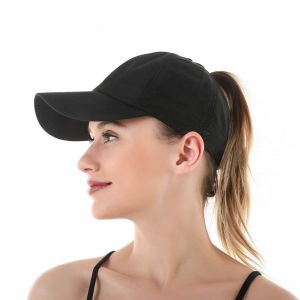 1pc Dame Criss Cross Hestehale Baseballkasket Justerbar Høj Mes - Neuf