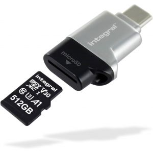 Eryi-Lecteur De Carte Microsd Type C (Usb 3.1 Microsdhc Microsdxc [Design Compact Qui Peut Être Attaché À Vos Clés Pour Plus De Commodité] - Neuf