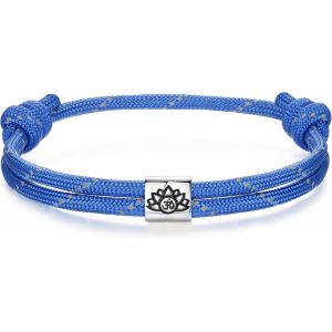 Kalanka-Bracelet Nautique Homme Femme | Etoile De David Arbre De Vie Viking Celtique Argent 925 Paracorde Bracelet Réglable Pour Garçon | Surf Bijoux Yoga Amulette Cadeau - Neuf