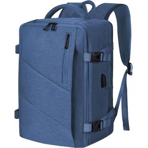 Sac à Dos 40x20x25 cm pour Ryanair/Wizz Air u2013 Bagage Cabine Avion,Sac de Voyage,Bagage à Main,Sac d`École,de Travail et Week-End,Valise Cabine (Bleu) - Neuf