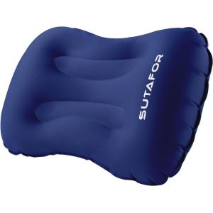 ERYI-Oreiller De Camping Gonflable Coussin De Voyage Ultraléger 73G Pour Randonnee, Extérieur Coussin De Plage En Tpu Doux Et Confortables, Bleu - Neuf
