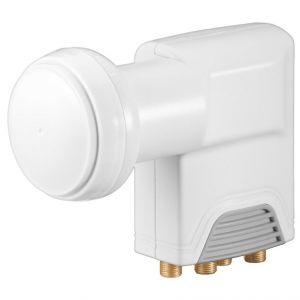 Goobay 67271 convertisseur abaisseur de fr&eacute;quence Low Noise Block (LNB) Gris et Blanc - Neuf