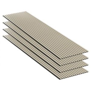 Lot 4 pi&egrave;ces - Panneau Acoustique - Ch&ecirc;ne - Feutrine Noir - 240x60x1.1cm - Neuf