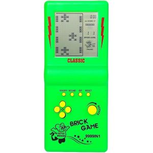 Mdy-3,5 Pouces Grand Écran Brique Console De Jeu Bloc De Construction De Course/Jeu De Réservoir Intégré 26 Jeux Classiques Puzzle Nostalgique (Vert) - Neuf