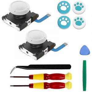 Lot De 2 Pièces De Joystick Analogique De Remplacement Pour Contrôleur Lite - Avec Kit D¿Outils De Réparation - Neuf
