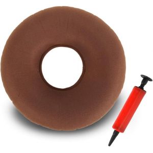 Kalanka-Tdcq Coussin Gonflable En Anneau,Coussin D Assise Gonflable, Coussin Rond Gonflable,Hémorroïdes Coussin,Donut Coussin (Marron) - Neuf