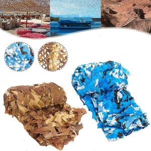 Filet De Camouflage Tactique Ext&eacute;rieur Cs, Pare-Soleil, Abri Pour La Chasse, Feuilles De For&ecirc;t, Couverture L, Camouflage Du D&eacute;sert, Jungle - Neuf