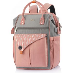 acdsgd-Sac &agrave; Dos Femme, Sac &agrave; Dos Ordinateur Portable 17.3 Pouces Antivol Imperm&eacute;able Sac a Dos PC Portable avec Chargement USB Sac &agrave; Dos de Voyage Affaires pour Loisir Scolaire Coll&egrave;ge - Neuf