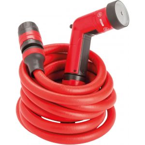 Ulteronixshop-YOYO 20 m, Tuyau d'Arrosage de Jardin Extensible pour Arrosage Professionnel avec Pistolet Multi-Jet, Rouge - Neuf