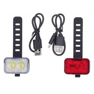Ensemble De Feux De Velo Rechargeables, Feux De Velo Etanches Ipx6 Pour La Conduite De Nuit, Feu Avant De Securite A Led, Feu Arriere - Neuf