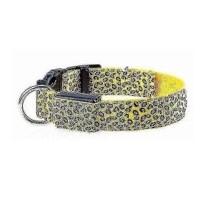 Léopard Led Réglable,Nuit Sécurité Nylon Lumineux Collier De Chien De Compagnie Jaune-Xs : 28-38cm Aespa - Neuf