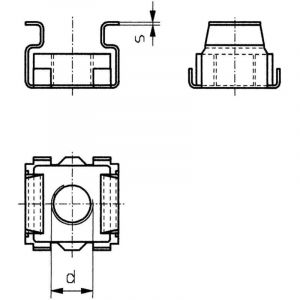 521835 &eacute;crou &agrave; Cage M6 Acier 10 Pc(s) - Toolcraft - Neuf