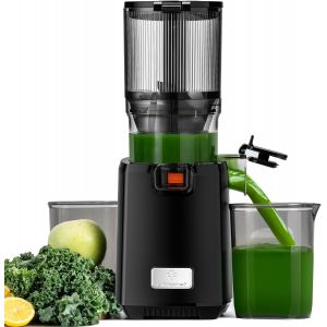 LETNERNY-Extracteur De Jus De Fruits Et Légumes Entiers, 130Mm Calibre Et 1.8L Capacité Centrifugeuse, 250W Slow Juicer Machine Avec Fonction Inverse, Facile À Installer Et À Nettoyer, Sans Bpa, Noir - Neuf