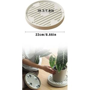 KALANKA-Support de Pot de Fleurs Rond,Support de Pot de Fleurs à Roues,Porte Plante a roulettes,roulettes universelles pour Pot de Fleurs,Support pour Plante avec Roue Universelle,Support Roulant Pla - Neuf