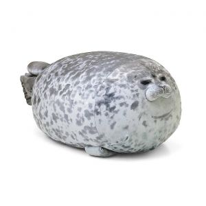 Animaux En Peluche Phoque Peluche Chubby Blob Seal Oreiller Doux Coton Peluche Jouets Mignon Animal C&acirc;lin Oreiller Coussin Jouets C&acirc;lin Peluche 30cm - Neuf