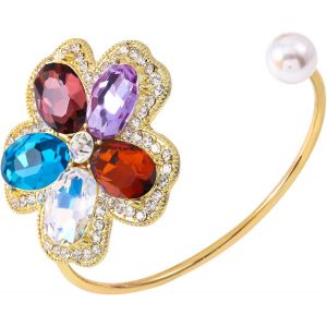 Eryi-Bracelet Papillon Bracelet En Or Ouvert Fleur Bracelet Manchette Accessoire De Bijoux De Poignet Pour Femme - Neuf