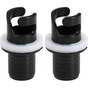 Letnerny-Adaptateur De Tuyau De Pompe &Agrave; Pied De Bateau, 2 Connecteurs D'adaptateur De Tuyau De Valves De Bateau Gonflables, Adaptateur De Valve D'air En Plastique 1,97 Pouces Noir - Neuf