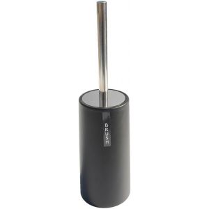 KAL-Brosse Wc Et Support, À Poser Au Sol, Long Manche, En Acier Inoxydable Antirouille, Brosse Wc Durable (Noir) - Neuf