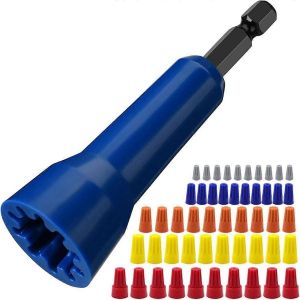1PCS Fil Twisting Spinner,Spin Twist Wire Connector Socket,Wire Connector Driver avec 1/4In Chuck - Neuf