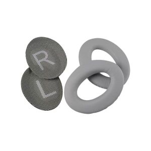 Coussinets d'oreille de rechange pour Bose QuietComfort QC25 QC35 - Coussinets en cuir PU gris - Neuf