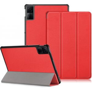 Coque pour Xiaomi Redmi Pad SE 11 Pouces 2023 Cover,Tri-Fold Smart Folio Case Housse Etui de Protection Ultra Slim Housse &Eacute;tui avec Fonction Support,Veille/r&eacute;veil Automatique,Rougei - Neuf