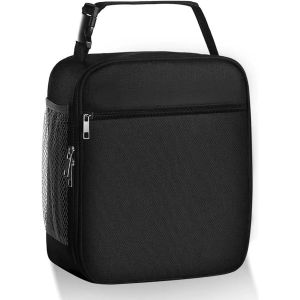 KALANKA-Sac Isotherme Repas, Sac Lunch Isotherme Portable R&eacute;utilisable Etanche Carr&eacute;e Lunch Box Isotherme pour Homme Femme Enfant &Eacute;cole Bureau Pique-Nique - Neuf