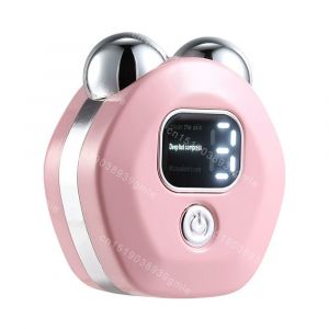 Ems Dispositif De Beauté Du Visage Chauffage Machine De Lifting Du Visage Anti-Rides Double Menton Dissolvant Vibration Massage Outil De Serrage Du Visage - Type Pink - Neuf