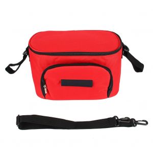 Sac De Rangement Etanche Pour Poussette De Bebe, Sac De Rangement Suspendu, Porte-Biberon, Porte-Gobelet (Rouge) - Neuf
