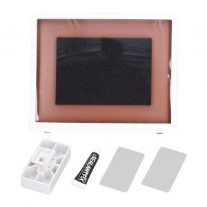 Hjlian Support De Telephone Et Tablette De Douche, Etanche, Ecran Tactile, Montage Mural, Boite De Rangement, Etui De Douche Pour Salle De Bain, Support De Tablette (Type Rotatif, Blanc) - Neuf
