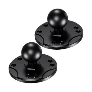 Base à montage sur bille de 1 pouce avec plaque ronde de trou AMPS en alliage d'aluminium et adaptateur à bille en TPU de 1 pouce pour RAM - Neuf