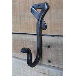 Patère En Fer Forgé Fait À La Main | Crochet Pour Manteaux,Serviettes,Écharpes | Décoration Murale Coloniale En Métal Forgé - Neuf