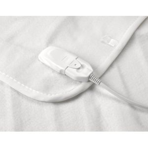 Kalanka-Kl3754 Couverture Chauffante - Pour Lit Double, Lavable En Machine, 3 R&eacute;glages De Chaleur, Couverture &Eacute;lectrique En Tissu Doux, Contr&ocirc;leur Amovible, Design D'arrimage, 35 W, 135 X 120 Cm - Neuf