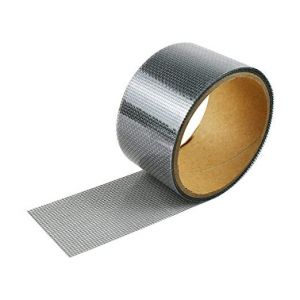 L'Écran de la fenêtre Kit de Réparation de 2×80 Gris, Ruban en fibre de Kit de Réparation pour Écran et la Porte de l'Écran à Déchirer les Trous, 3 Couches de Colle Forte Imperméable à l'eau - Neuf