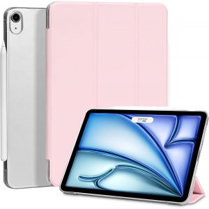 Coque Pour Ipad Air 11 Pouces M3/M2 (2025/2024), Pour Ipad Air 5e/4e Génération 10,9"" 2022/2020, Housse Étui De Protection Léger Coque Arrière En Pc Rigide Translucide Givré, Rose - Neuf