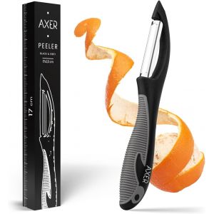 Lbgwp60-Econome Legumes Noir & Gris - Eplucheur Légumes Et Fruits Avec Lame Dentelée - Économe Legumes Lavable Au Lave-Vaisselle - Cuisine Accessoires Pratique - Easy Peeler - Neuf